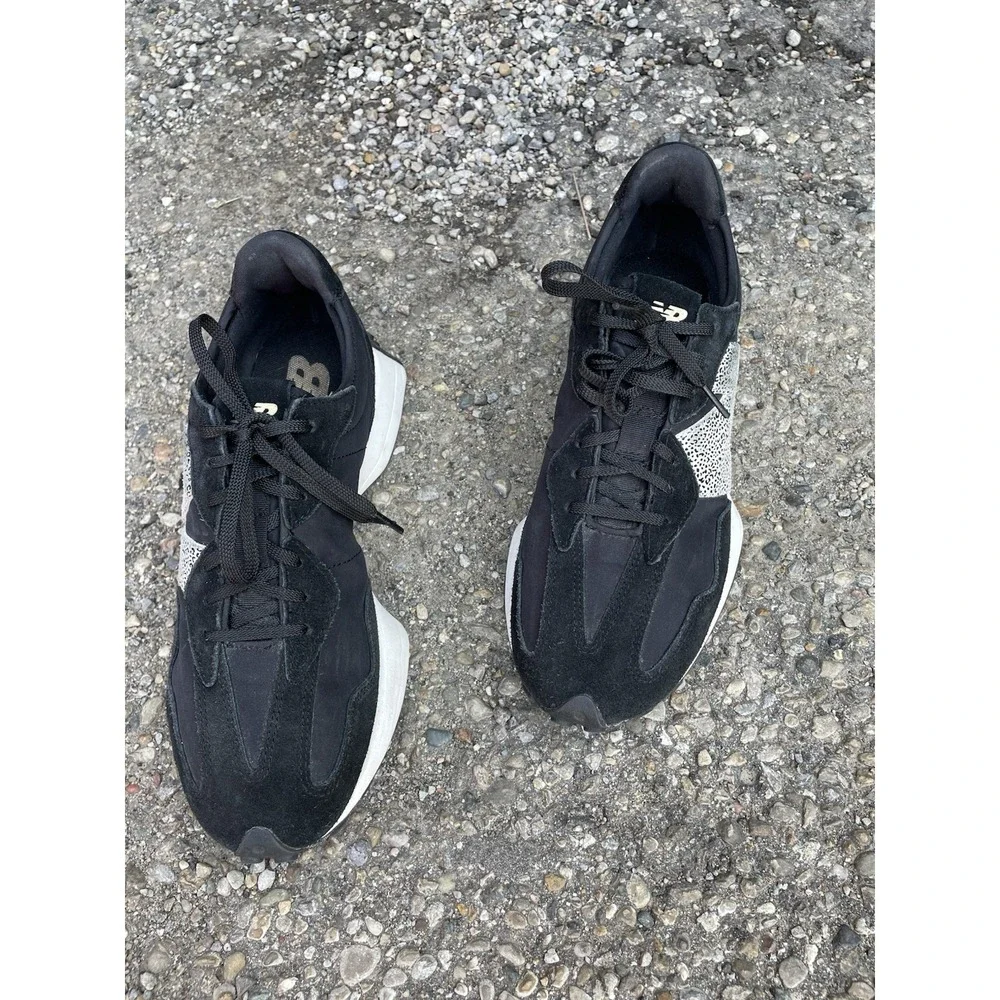 New Balance Women's 327 'Black Leopard' Casual Athletic Shoes Sz  10.5 - Picture 5 of 16